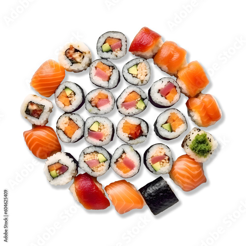 sushi on a plate