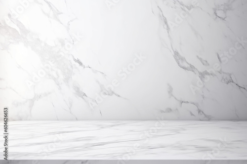 Grey marble tabletop surface background for kitchen product display background, empty desk shelf counter top backdrop, generative ai