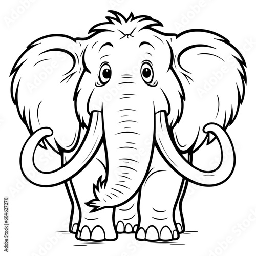Coloring page mammoth