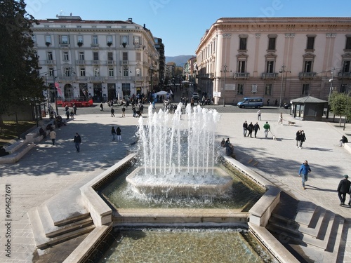 Piazza della Libertà, the center of Avellino, the capital of Irpinia and of the Province of Avellino

