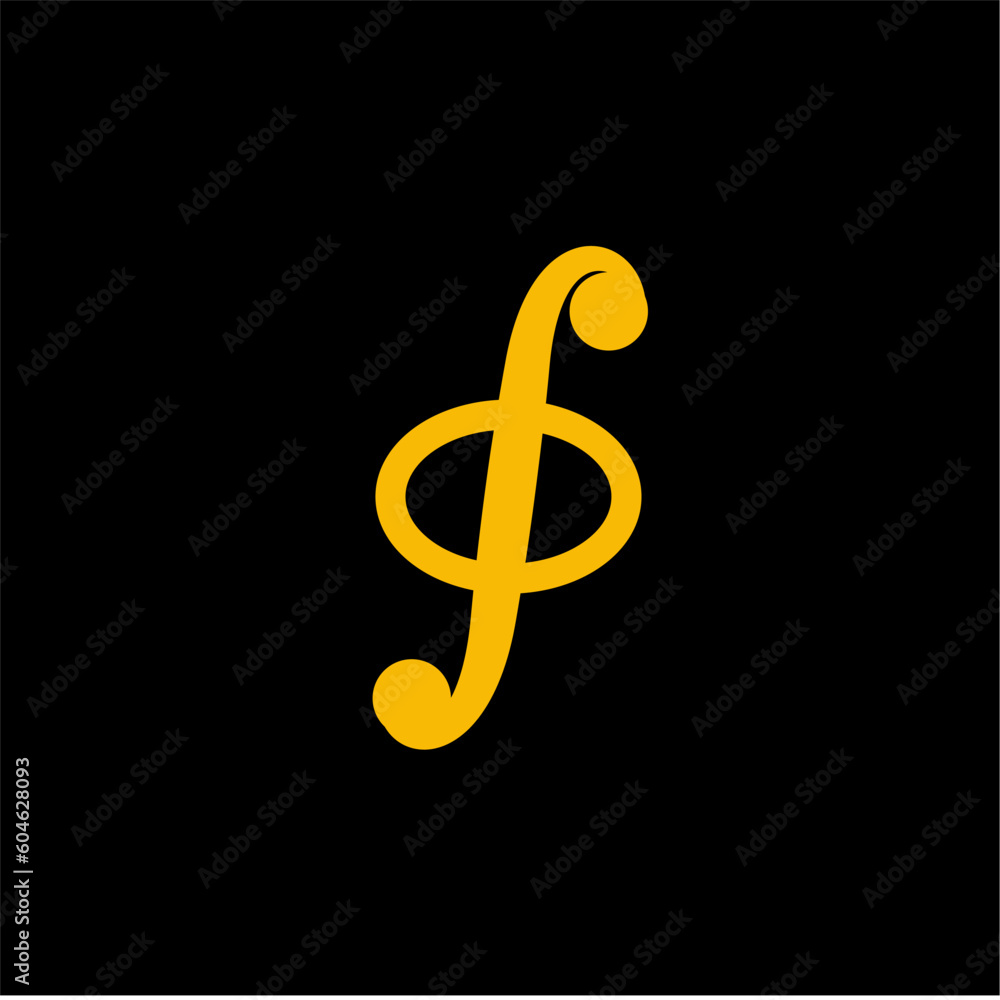 Obraz premium Integral icon vector flat style illustration