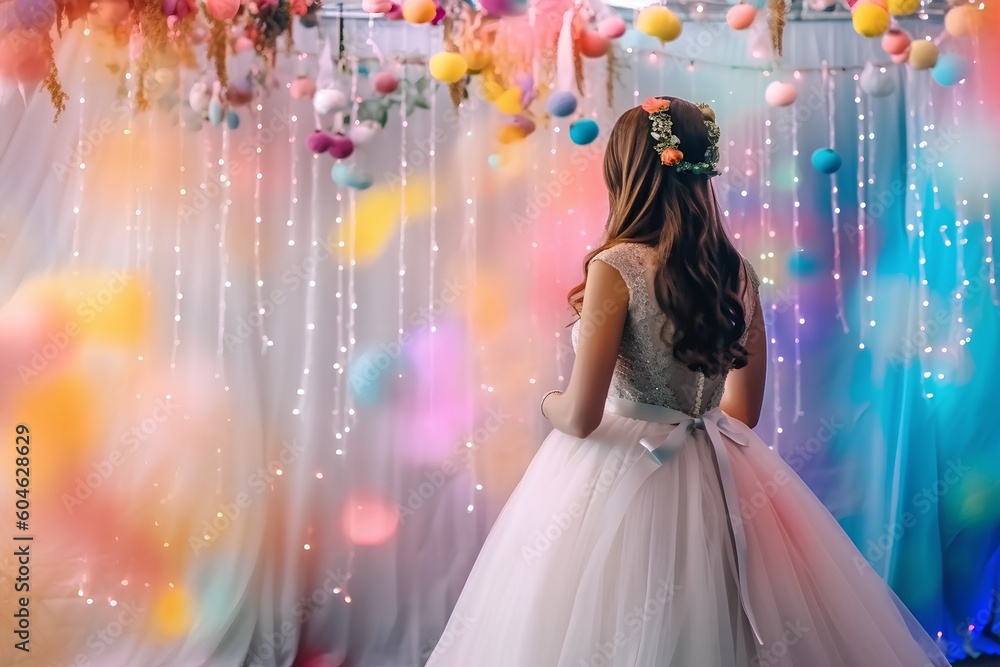 Sparklecore Summer Wedding Party in a Trendy Palette - made with Generative AI Sparklecore Summer Wedding Party in a Trendy Palette - made with Generative AI