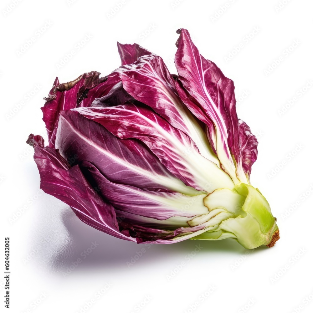 Radicchio isolated on white background (generative AI) Radicchio isolated on white background (generative AI)