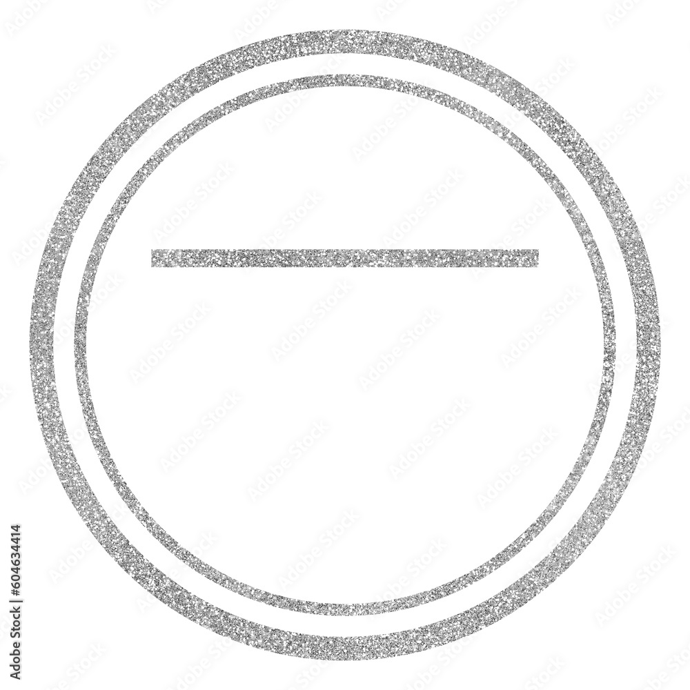 Silver rubber stamp with the text Silver rubber stamp with the text