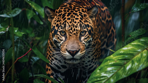Wild Majesty  Jaguar in the Amazon Rainforest