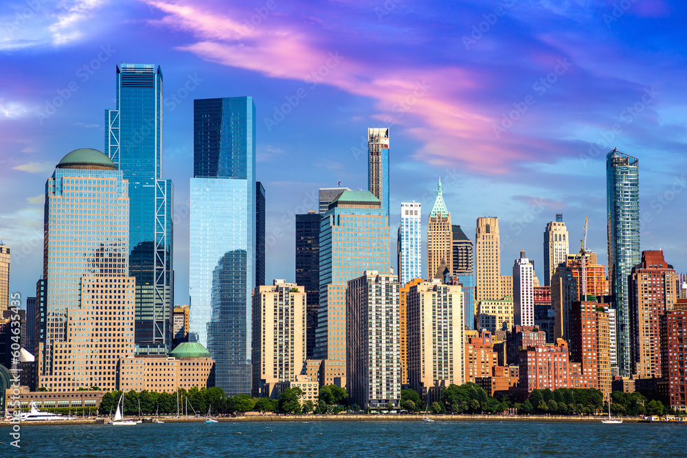 Manhattan cityscape in New York