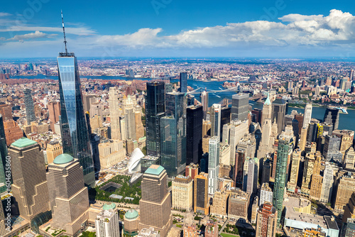 Aerial view of Manhattan in New York