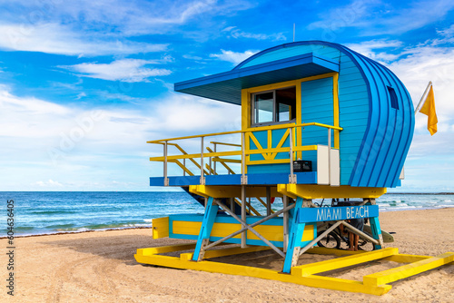 Lifeguard tower in Miami Beach