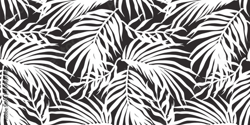 Tropical exotic leaves or plant seamless pattern for summer background and beach wallpaper.