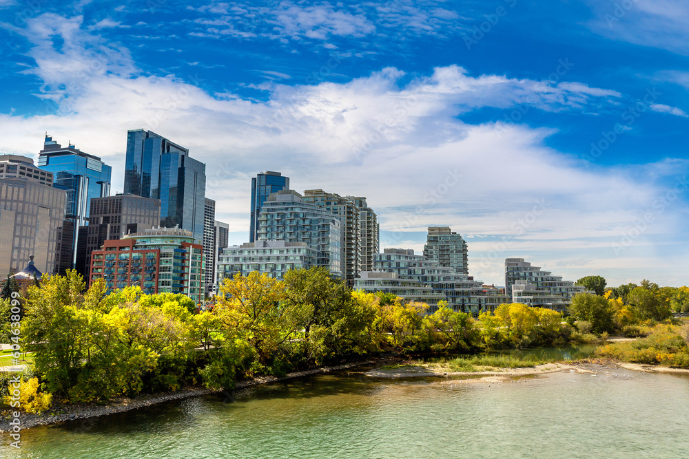 Fototapeta premium Calgary in sunny day, Canada
