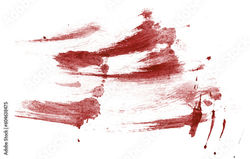 Blood stains cut out