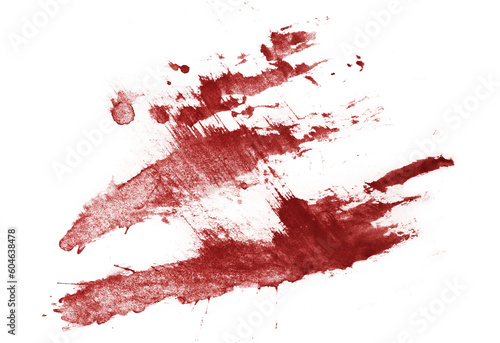 Blood stains cut out