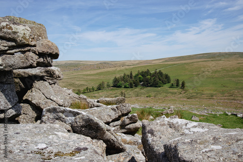 Granite Tor on Dartmoor National Park in Devon, UK.  © Richard
