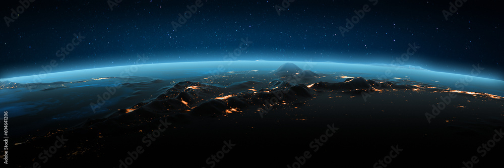 Fototapeta premium Colombia, Venezuela city lights