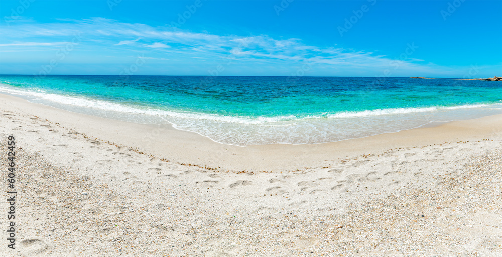 Turquoise water in Arutas beach on a sunny day Turquoise water in Arutas beach on a sunny day