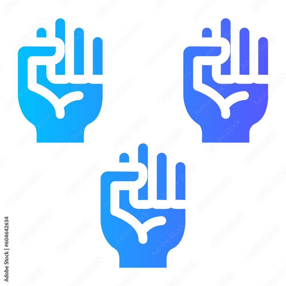 Fototapeta premium human rights gradient icon