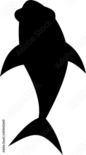 Shark silhouette.