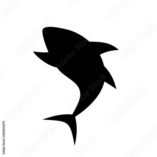 Shark silhouette.