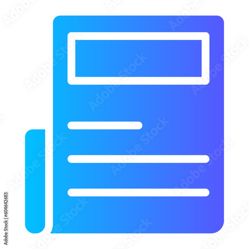 newspaper gradient icon