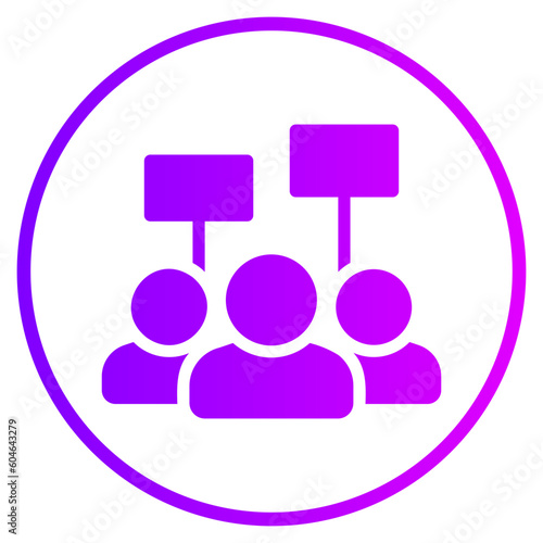activist gradient icon