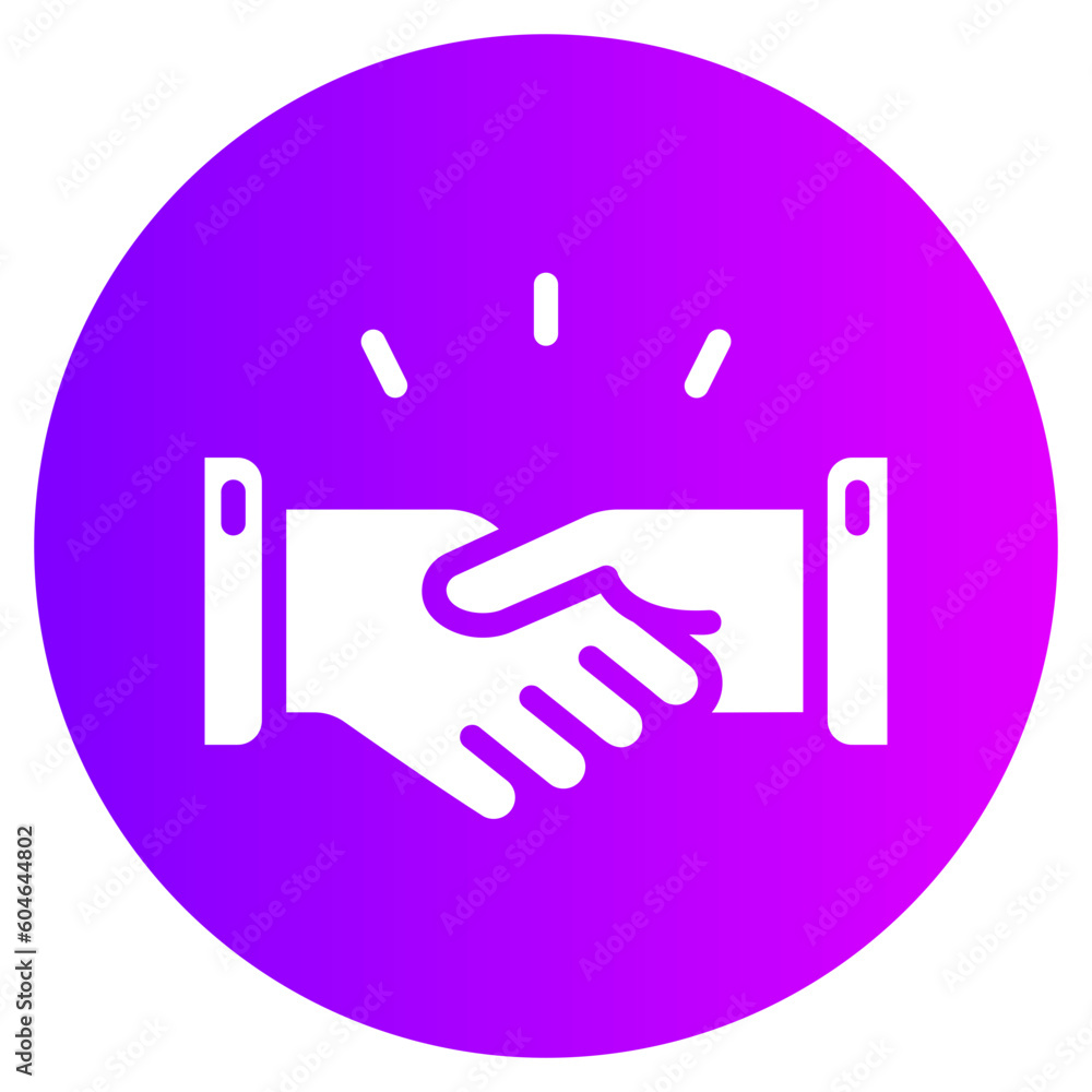 handshake gradient icon handshake gradient icon