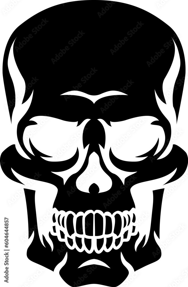 A human skull grim reaper cartoon skeleton head drawing A human skull grim reaper cartoon skeleton head drawing