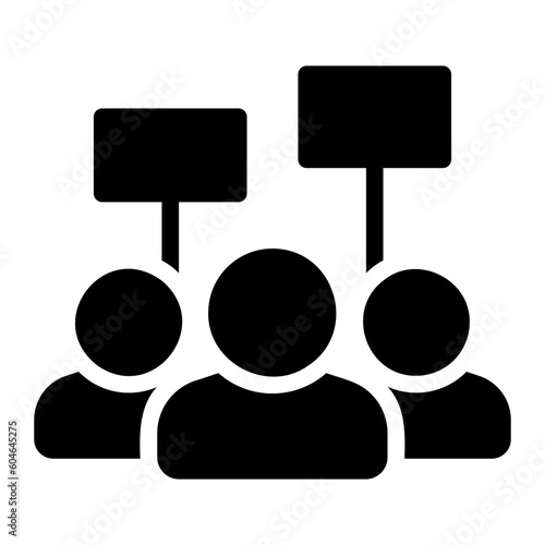 activist glyph icon