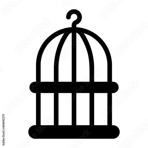 birdcage glyph icon