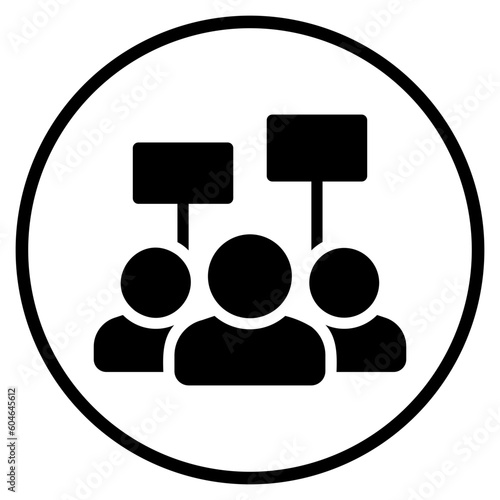 activist glyph icon