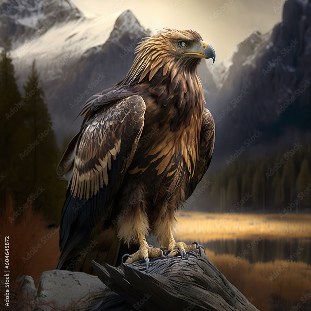 Fototapeta premium eagle in the wild