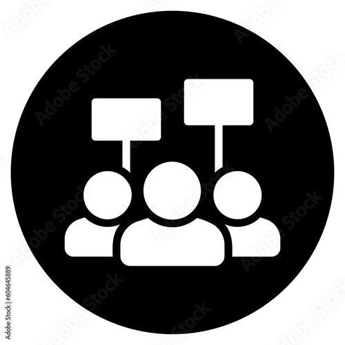 activist glyph icon