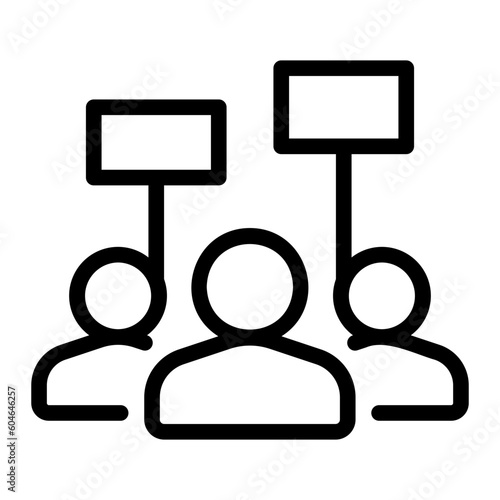activist line icon