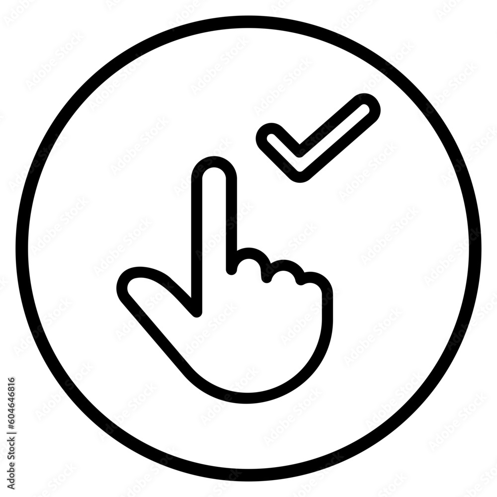 vote line icon vote line icon