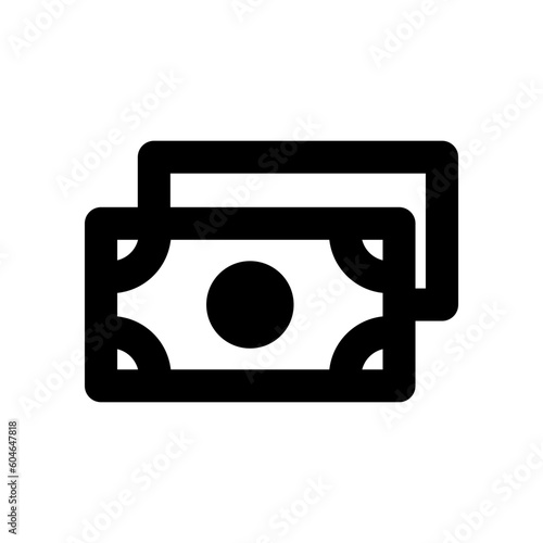payment icon, outline style, editable vector