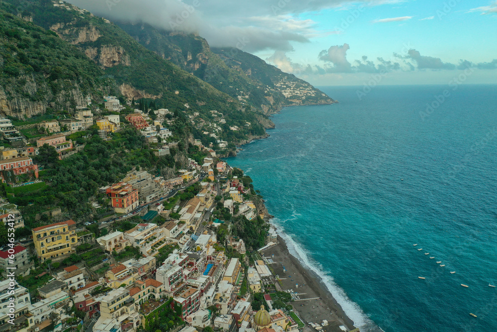 Beautiful Positano, Italy along the Amalfi Coast