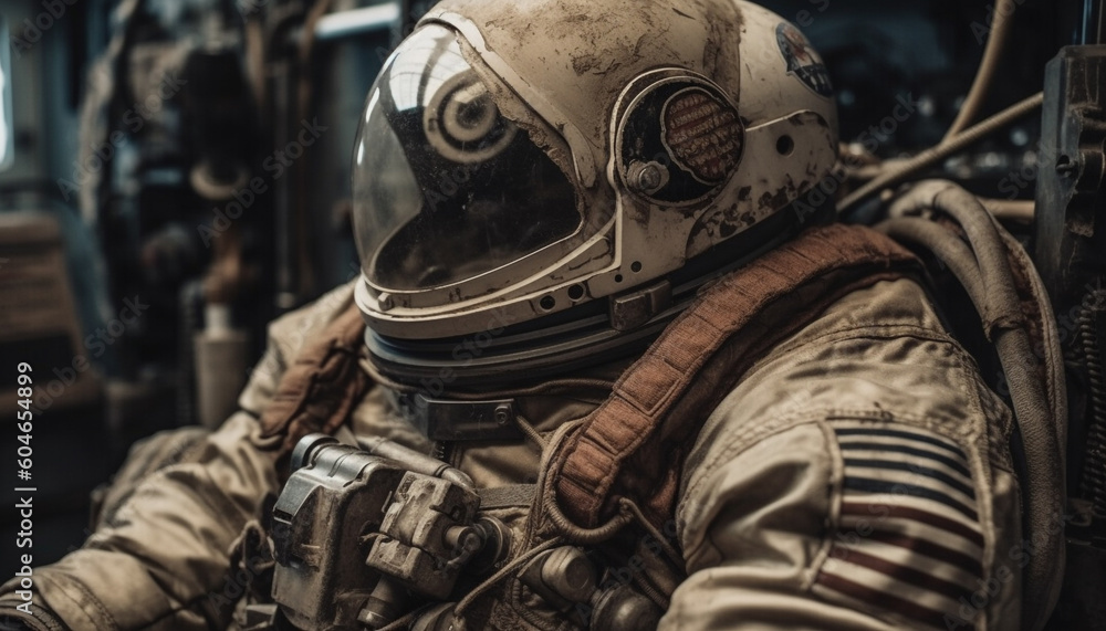 Army soldier in protective suit and helmet wields rifle outdoors generated by AI Army soldier in protective suit and helmet wields rifle outdoors generated by AI