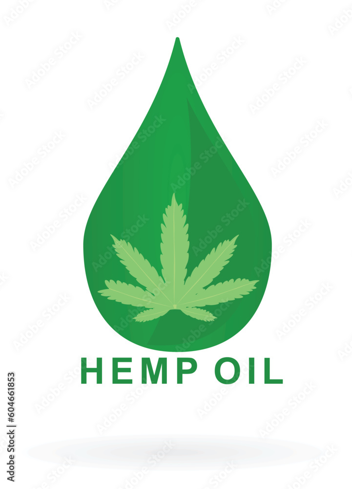 Hemp oil sign. vector illustration Hemp oil sign. vector illustration