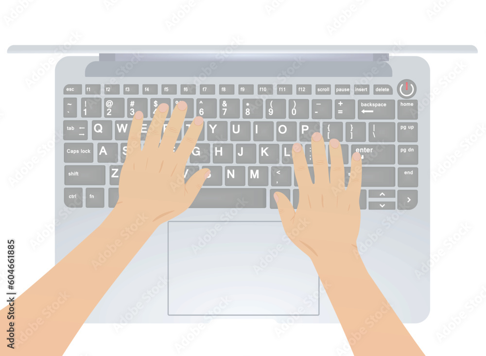 Lap top computer top view. vector illustration Lap top computer top view. vector illustration