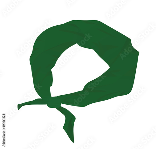 Green head band. vector illustration