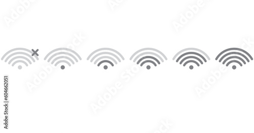 Wi fi signal set. vector