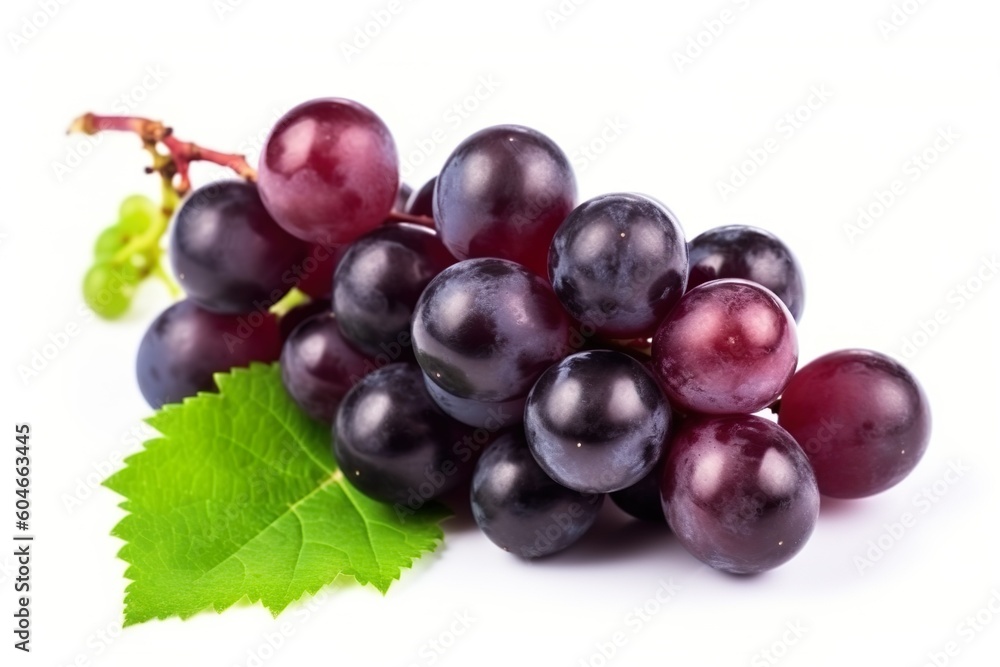 Grapes isolated on white background generated by AI