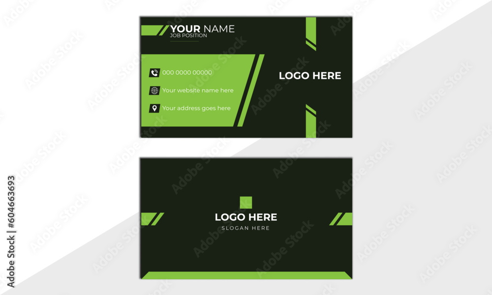 stylish business card template vector