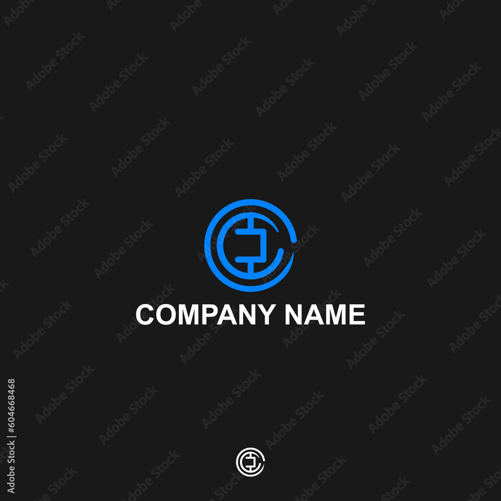 Monogram logo letter C, CC or CCC modern company c, letter, icon, cc, abstract, vector, business, design, wedding, art, font, concept, label, alphabet, template, bitcoin, blue, creative