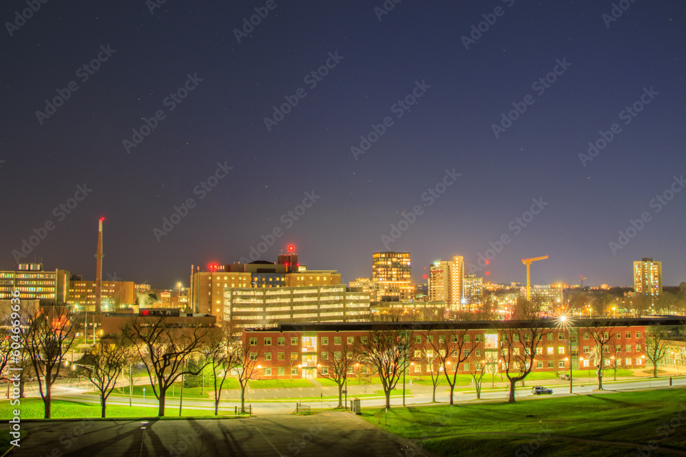 Fototapeta premium City lights in the night