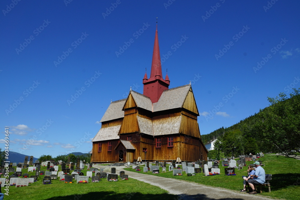Obraz premium Eglise norvégienne en bois debout