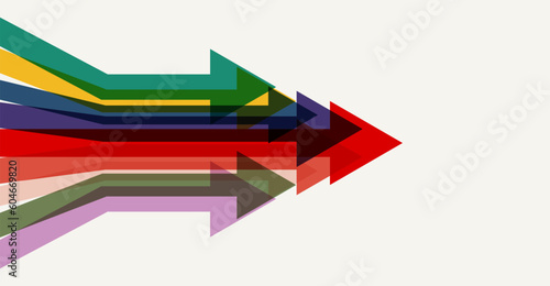 Abstract arrow direction. Technology background