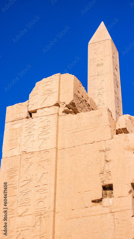 Ancient ruins of Karnak temple in Luxor, Egypt