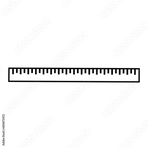 Ruler vector icon, ruler in trendy flat style on white background