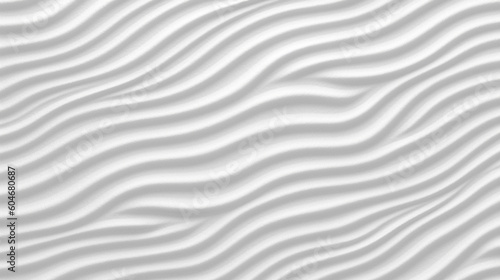 White Seersucker Fabric Texture Background - Textile Material - Generative AI