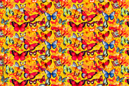 Beautiful detailed hand painted butterflies